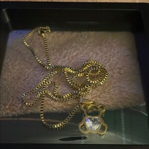 Gold Heart Pendant Necklace